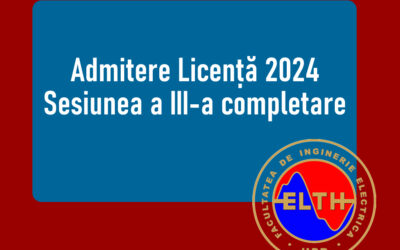 Admitere Licență 2024 – Sesiunea a III-a completare